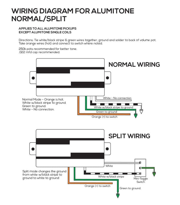 Lace Alumitone Deathbucker Guitar Pickup, Black Anodized, 21094-09