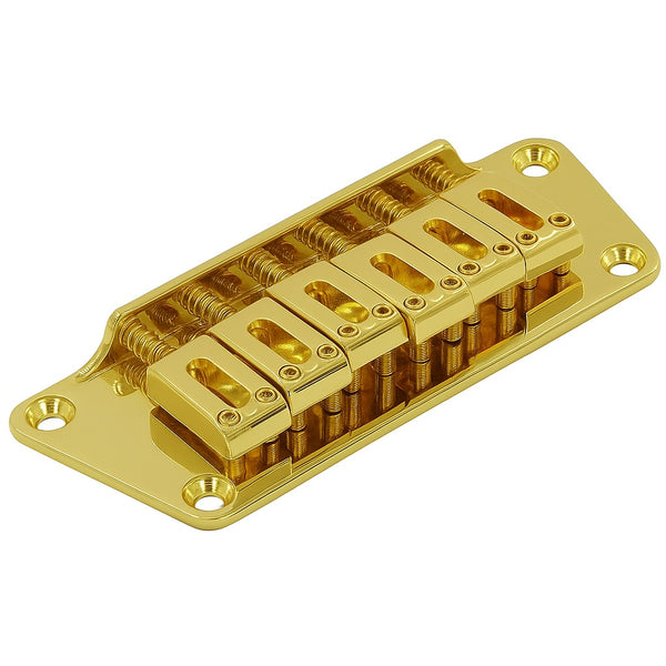Advanced Plating Nighthawk Trapezoid Hardtail Bridge for Gibson, GOLD
