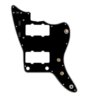 920D Custom Pre-Wired Pickguard for Jazzmaster, Black, JMH-V Wiring Harness