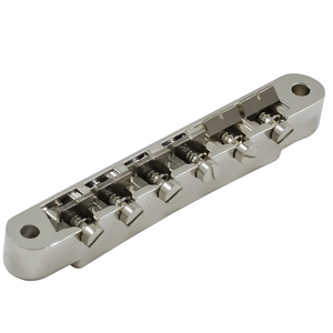 Advanced Plating ABR-1 Bridge w/ Notched Titanium Saddles for Gibson, NICKEL