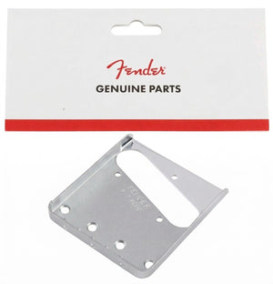 Genuine Fender Vintage Telecaster/Tele 3-Saddle Bridge Plate - CHROME