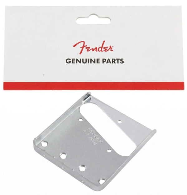 Genuine Fender Vintage Telecaster/Tele 3-Saddle Bridge Plate - CHROME