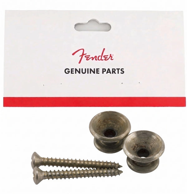 Genuine Fender Road Worn/Relic Aged Strat/Tele Strap Buttons Set/Pair