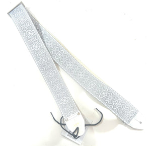 D'Andrea ACE 14 Vintage Reissue Embossed White Adjustable 2" Wide Guitar Strap