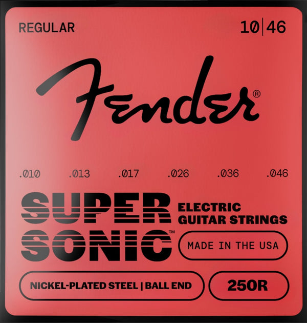 Fender Super 250R Nickel-Plated Steel Electric Guitar Strings Set, REGULAR 10-46