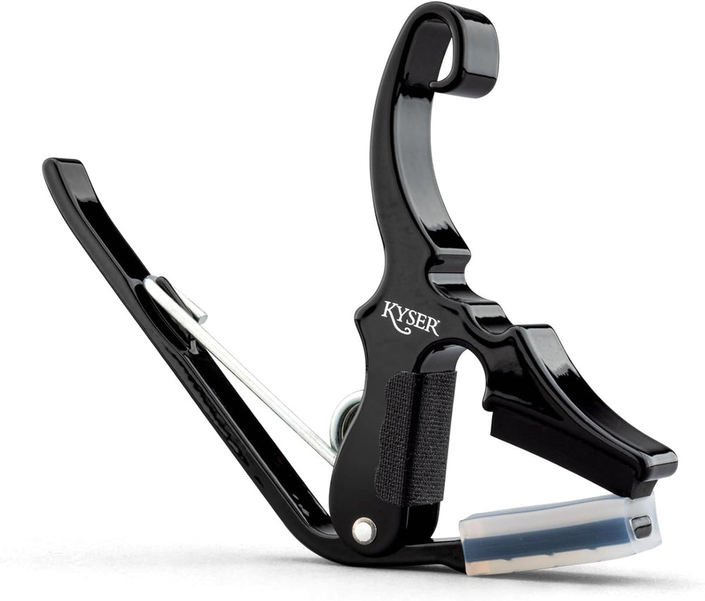 Kyser Quick-Change Capo, Black, Short-Cut Partial Capo, USA Made, KG3B