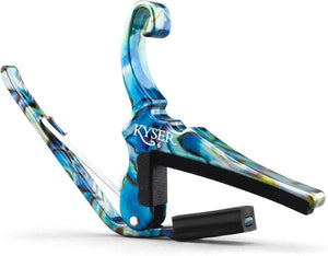Kyser Quick-Change Capo, Abalone for 6-String Acoustic Guitar, USA Made, KG6ABA