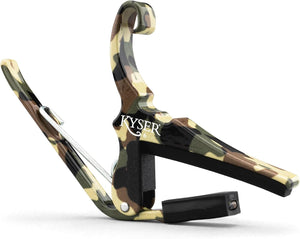 Kyser Quick-Change Capo, Camo 2.0, for 6-String Acoustic Guitar, USA, KG6C2A