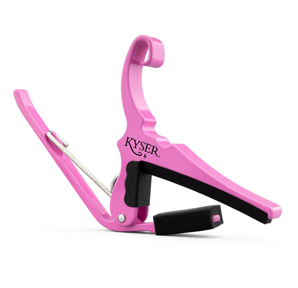 Kyser Quick-Change Capo, Pink Revival, for 6-String Acoustic Guitar, USA, KG6PRA