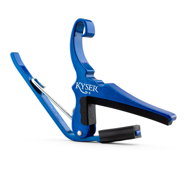 Kyser Quick-Change Capo, Blue, for 6-String Acoustic Guitar, USA, KG6UA