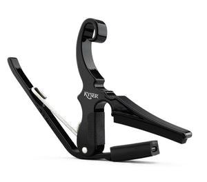 Kyser Quick-Change Dop-D Capo, Black, for 6-String Acoustic Guitar, USA, KGDBA