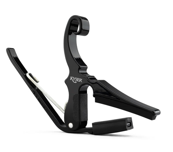 Kyser Quick-Change Dop-D Capo, Black, for 6-String Acoustic Guitar, USA, KGDBA