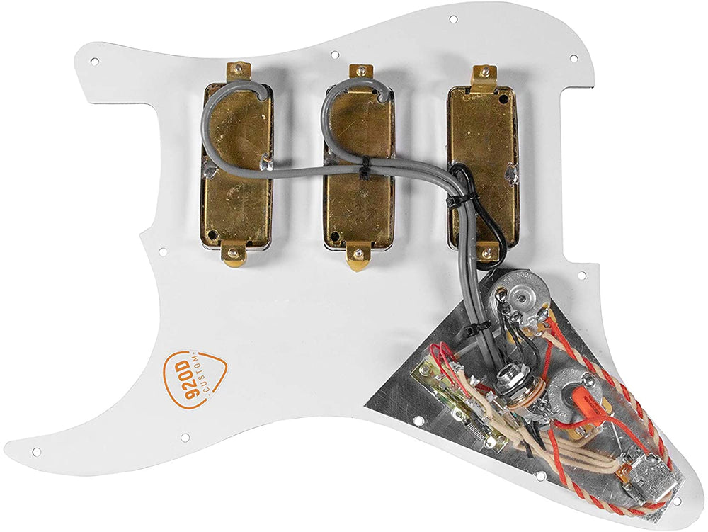 920D Fiesta Pickups Stadium Triple Mini-Humbucker Loaded Pickguard, Blue Shell