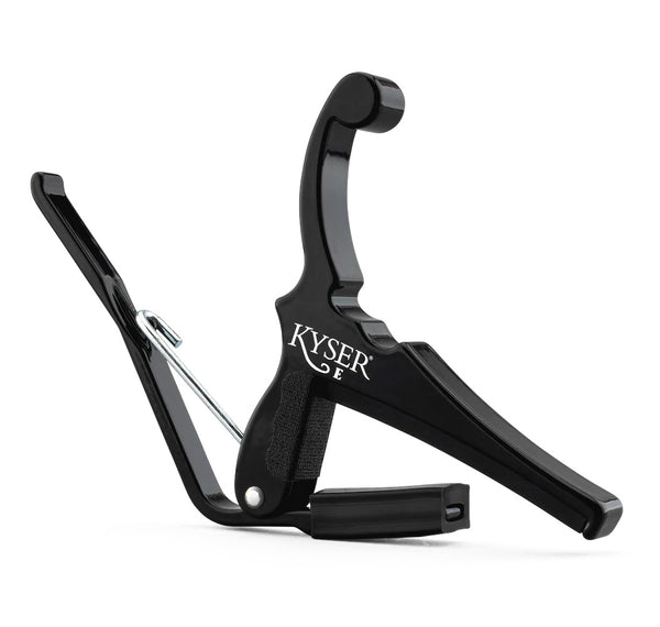 Kyser Quick-Change Capo, Black, for 6-String Electric Guitar, USA, KGEBA