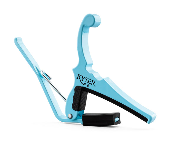 Kyser X Fender Capo, Daphne Blue, for 6-String Electric Guitar, KGEFDBA