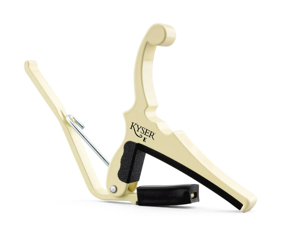 Kyser X Fender Capo, Olympic White, for 6-String Electric Guitar, KGEFOWA