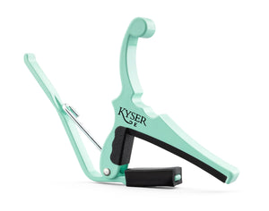 Kyser X Fender Capo, Surf Green, for 6-String Electric Guitar, KGEFSGA
