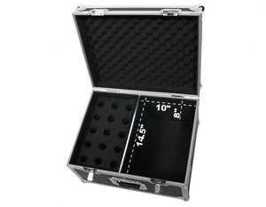 OSP ATA 15-Slot Space Microphone ATA Road Flight Tour Travel Transport Mic Case