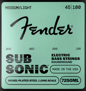 Fender 7250ML NPS Roundwound Bass Strings, Long-Scale MEDIUM LIGHT 45-100