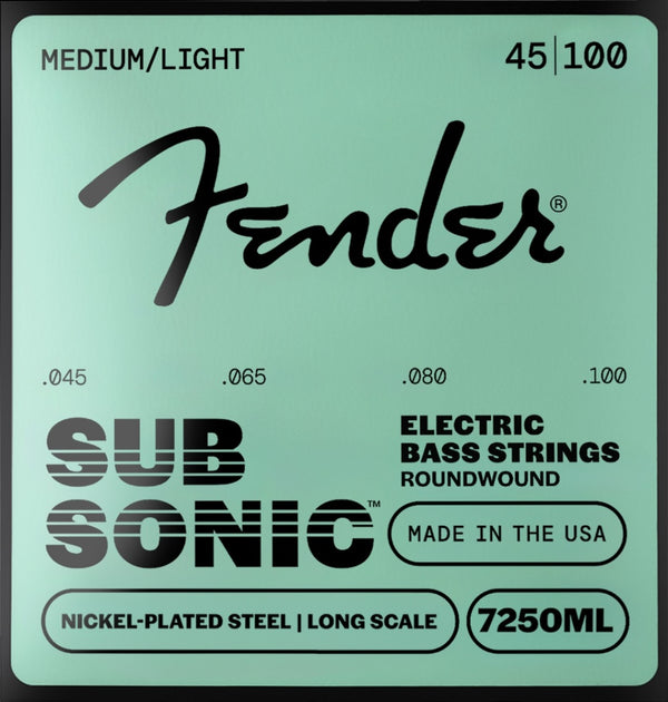 Fender 7250ML NPS Roundwound Bass Strings, Long-Scale MEDIUM LIGHT 45-100