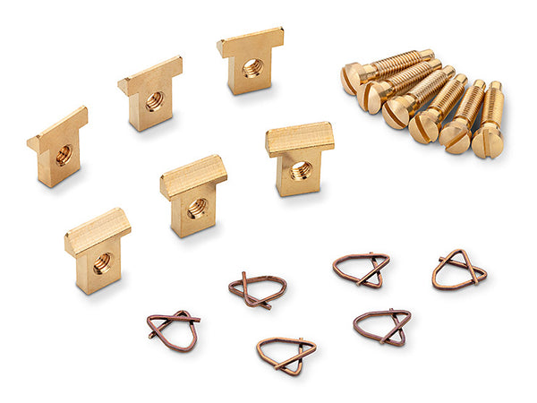 Schaller Germany GTM Tune-O-Matic Pure Sound Brass Bridge Saddles, Set of 6