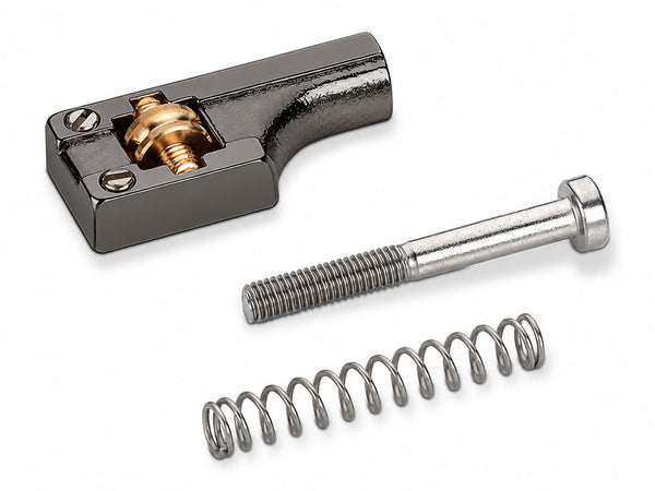 Schaller Germany 3D6 Replacement Roller Bridge Saddle, Ruthenium, for G/B/High E