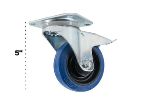 OSP ATA-BLUE-4-LOCKING Premium 4" Rubber Caster for ATA Cases and Racks