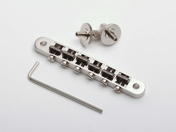 Goldo Tune-O-Matic Lowrider Bridge M4 2-29/32" bolts Spacing - NICKEL, HWGLN