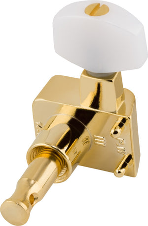 Genuine Fender DELUXE Strat/Tele Gold Tuners Pearloid Buttons Tuning Machines