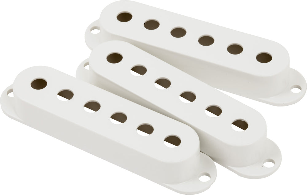 Genuine Fender WHITE Strat/Stratocaster Pickup Covers - Set of 3