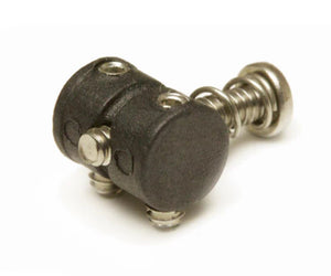 Graph Tech String Saver Barrel Saddles Set for Jazzmaster/Jaguar/Mustang, Black