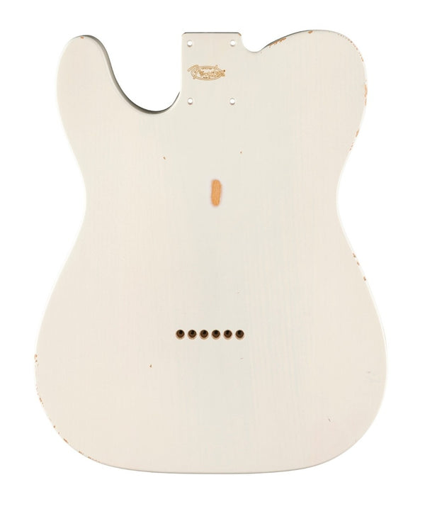 Genuine Fender ROAD WORN 50s Vintage Tele/Telecaster Body, WHITE BLONDE