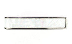 Thalia Shell Collection Guitar Capo - White Mother of Pearl Inlay, Black Chrome