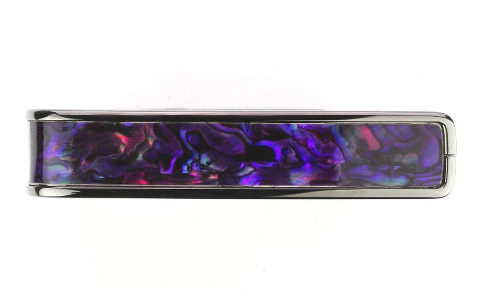 Thalia Shell Collection Guitar Capo - Purple Paua Inlay, Black Chrome