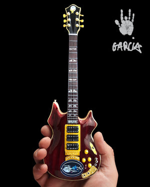 AXE HEAVEN Official Jerry Garcia Rosebud Tribute MINIATURE Guitar Display Gift