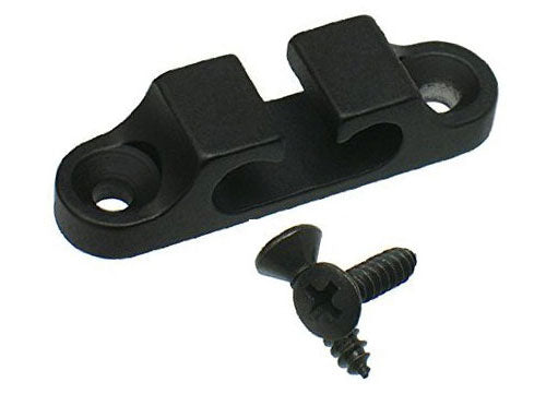 Hipshot 405100B 2-String Retainer/String Guide for Bass - BLACK with Screws
