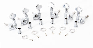 Grover 305C Rotomatic 18:1 Guitar Machine Head Tuners - Set of 6 (3x3) CHROME