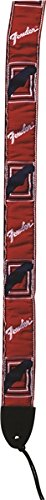 Genuine Fender 2" Monogrammed Adjustable Guitar Strap w/ Logo, Red/White/Blue