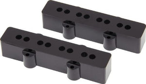 Genuine Fender USA/American Reissue Jazz J Bass Pickup Covers - Black, Set of 2