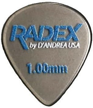 D'Andrea Radex Smoke Guitar Picks Set, 1.00mm, 551-Shape, 6-Pack