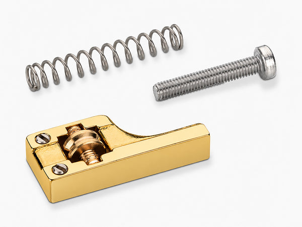Schaller Germany 3D6 Replacement Roller Bridge Saddle, Gold, for E/A/D