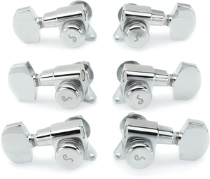 Schaller Germany M6 135 Guitar Locking Tuners Machines, 3x3 - CHROME