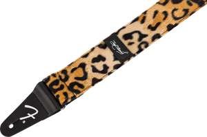 Fender Joe Strummer Signature Faux-Fur Leopard Print Guitar Strap