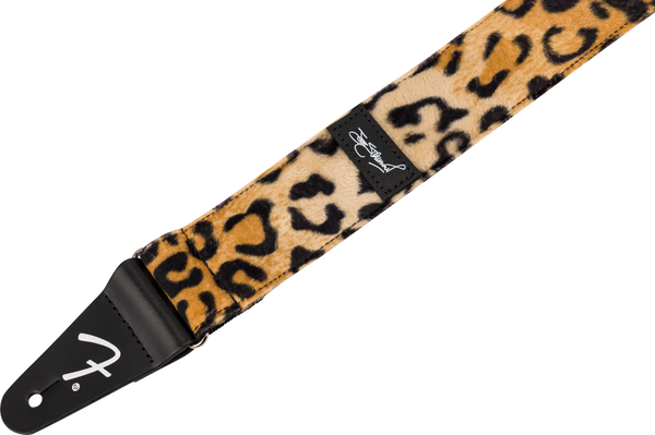 Fender Joe Strummer Signature Faux-Fur Leopard Print Guitar Strap