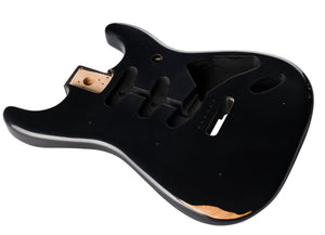 Genuine Fender ROAD WORN 50s Vintage Strat/Stratcoaster SSS Body, BLACK