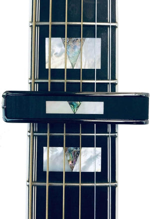 Thalia X Guild Guitars Ebony Inked with V-Block Marker Capo, Black Chrome