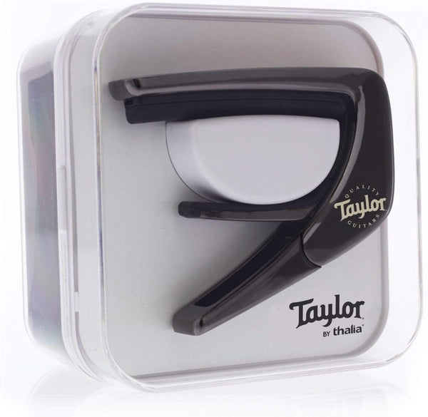 Thalia X Taylor Guitars Logo on AAA Koa Capo, Black Chrome