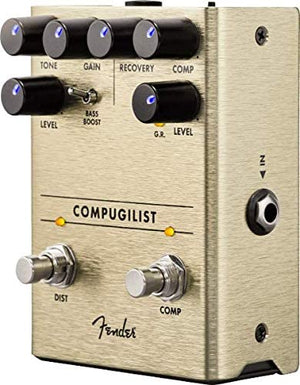 Fender Compugilist Compressor/Distortion Analog Guitar Effects Stomp Box Pedal