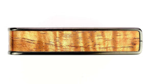 Thalia Wood Collection Guitar Capo - AAA Hawaiian Koa Inlay, Black Chrome