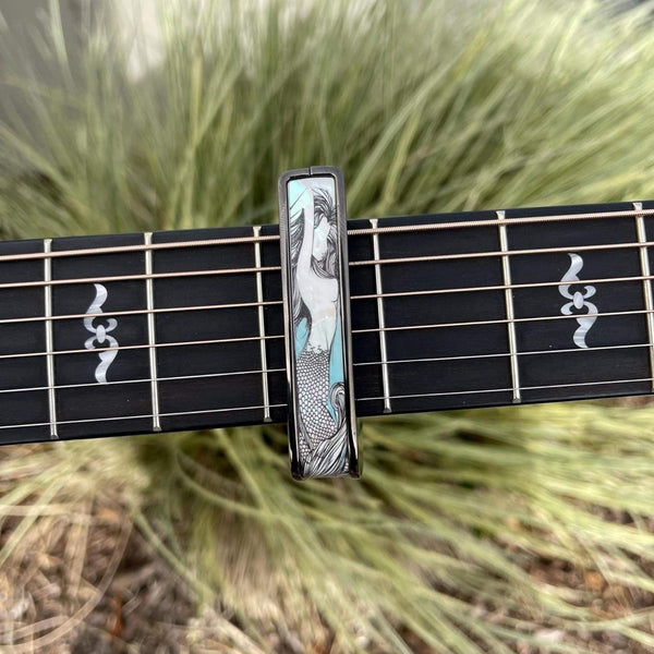 Thalia Deluxe Series Guitar Capo - Mermaid, Black Chrome